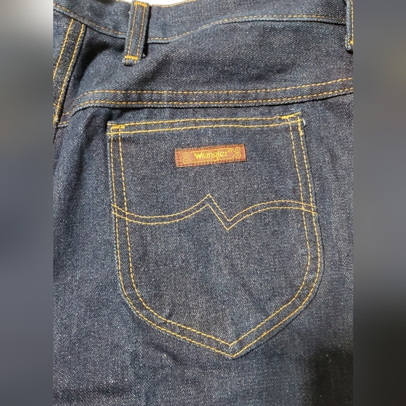 Vintage wrangler " No-Fault" jeans Dark Wash denim. - Picture 8 of 11
